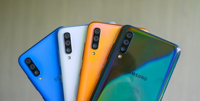 ألوان هاتف Samsung Galaxy A70 المتوفرة